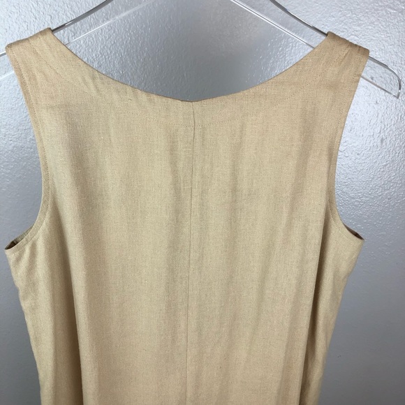 NORTON MCNAUGHTON Vintage 90’s Tan Dress Small - Picture 11 of 15